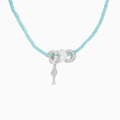 Fish Out of Water Beaded Necklace