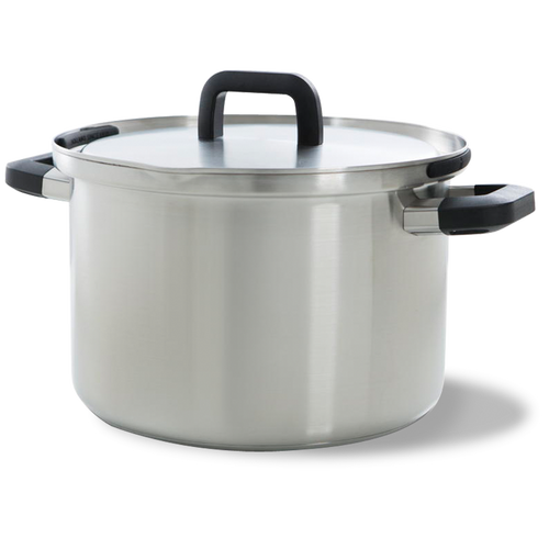 Flow Cool soeppan 24 cm 6 liter zilver vooraanzicht