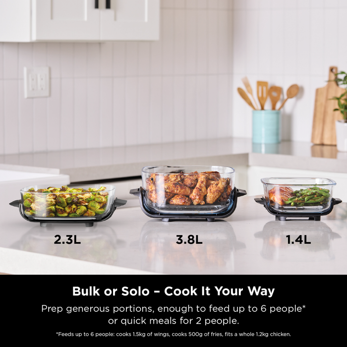 FN101 CRISPI 4-IN-1 PORTABLE GLASS AIRFRYER