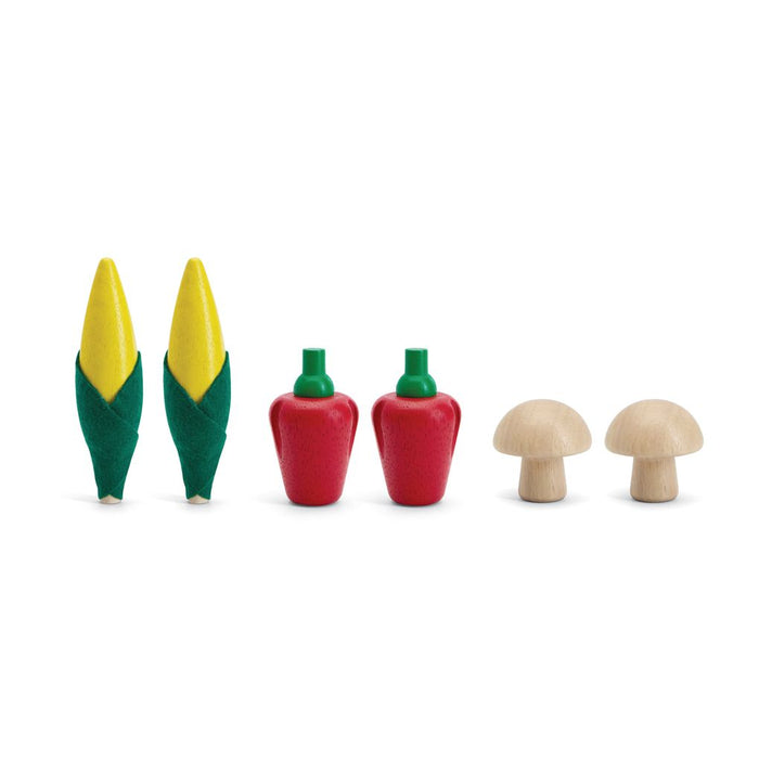 Fresh Produce Set D (Corns, Mushrooms & Red Bell Peppers) - Babies in Bloom