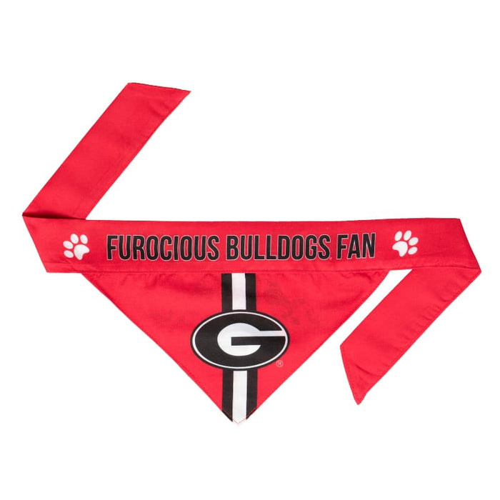Little Earth Productions Bandanas XS GA Georgia Bulldogs Reversible Red Pet Bandana