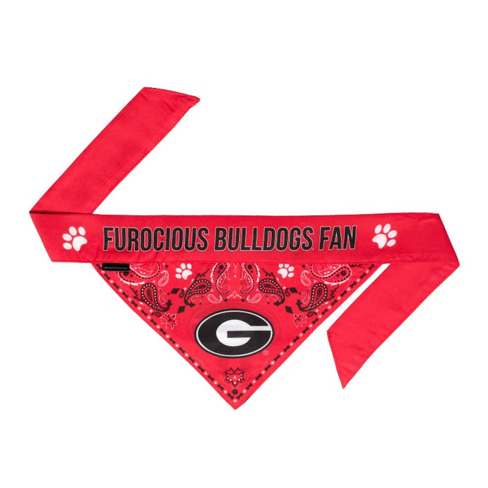 Little Earth Productions Bandanas GA Georgia Bulldogs Reversible Red Pet Bandana