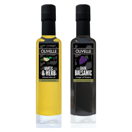 Garlic & Herb Infused Olive Oil & Dark Balsamic of Modena
