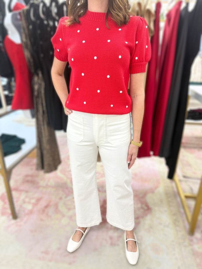 GiGi White Patch Pocket Pants