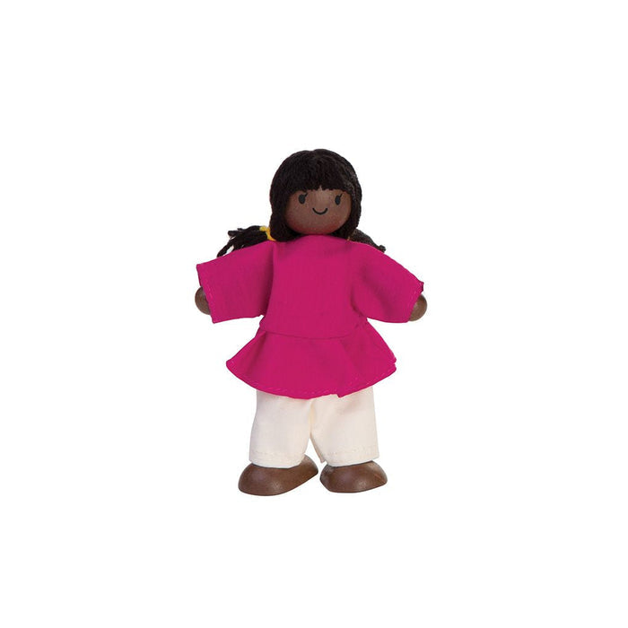 Girl Dollhouse Figure - Dark Skin Tone - Babies in Bloom