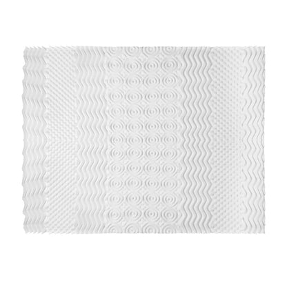 Giselle Bedding Memory Foam Mattress Topper 7-Zone Airflow Pad 8cm Double White -Home Living Store - -