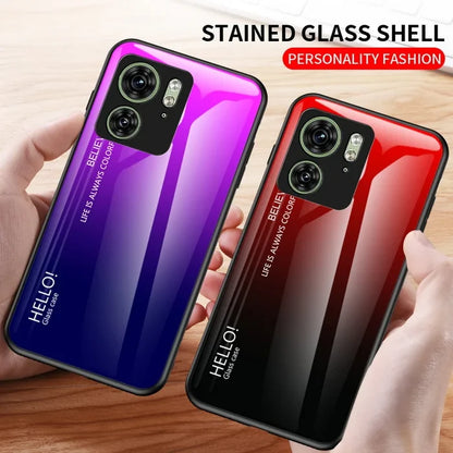 Two colorful phone cases.