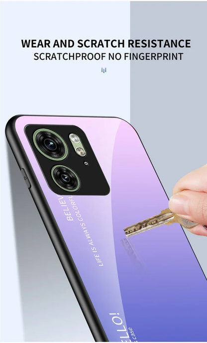 Purple gradient phone case.