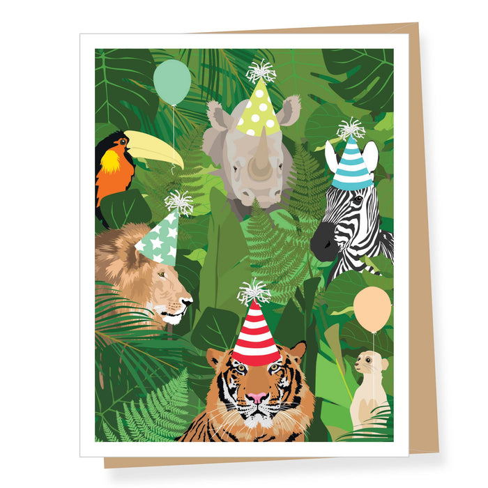 Green Jungle, Birthday Greeting Card