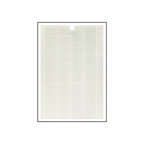 H13 True HEPA replacement filter for 1-year use, featuring a rectangular white pleated design. (CACF-AAMT10(HP,DE))