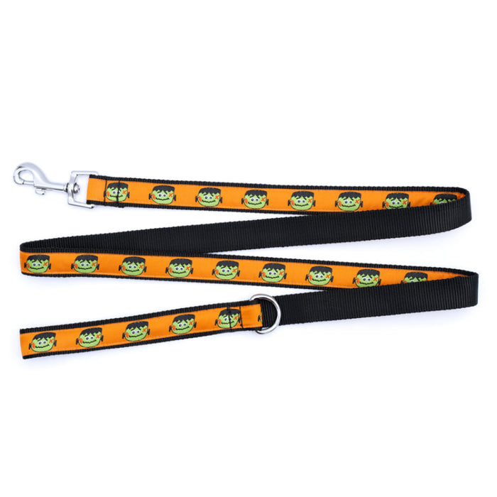 Halloween Season Orange Frank Dog Leash - Large