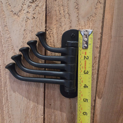 Hand Forged 5 Arm Iron Swivel Hook - Old West Iron