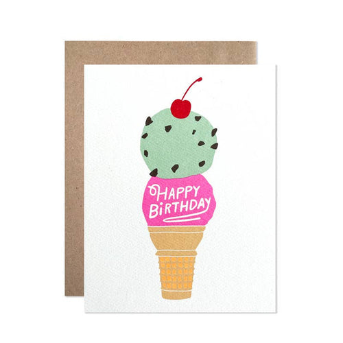 Happy Birthday Ice Cream Card