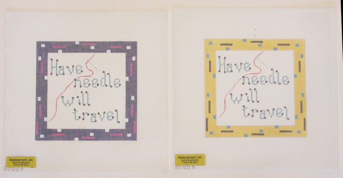 Needlepoint Have Needle Will Travel Canvas