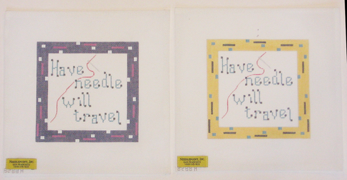 Needlepoint Have Needle Will Travel Canvas