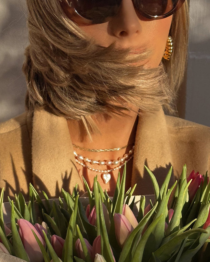 Heart of Gold Hoops