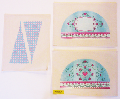 Needlepoint Heart Tea Cozy Canvas