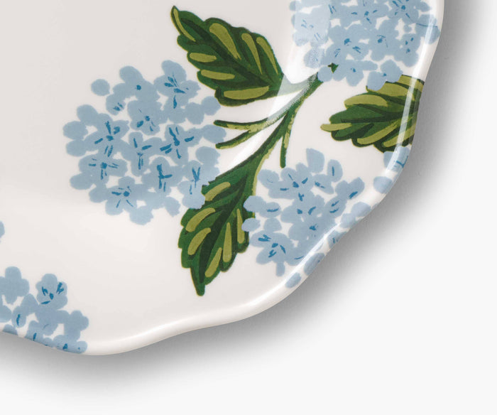 Hydrangea Melamine Dessert Plates.