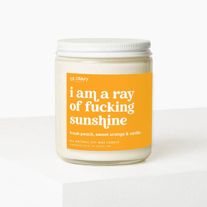 I Am A Ray of F*cking Sunshine Candle