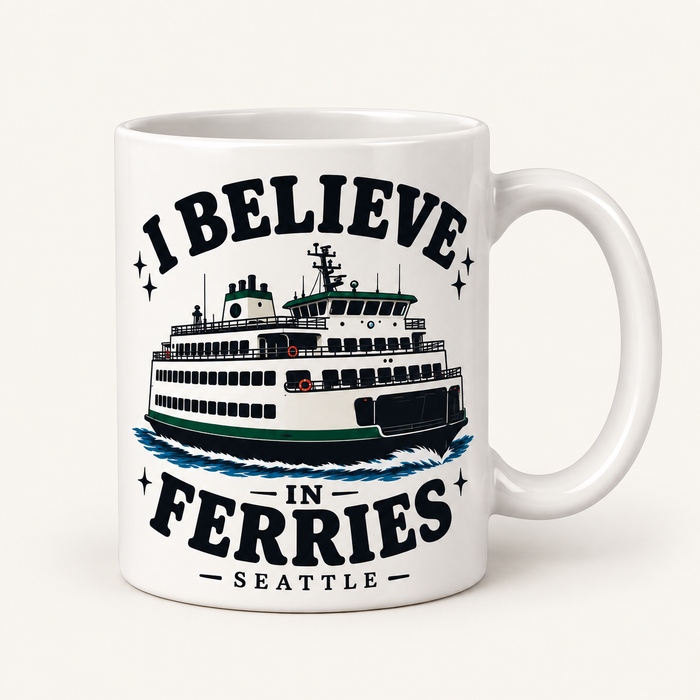 I Believe In Ferries Mug