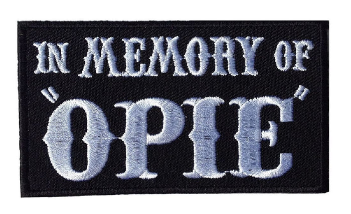 In Memory of Opie Biker Patch