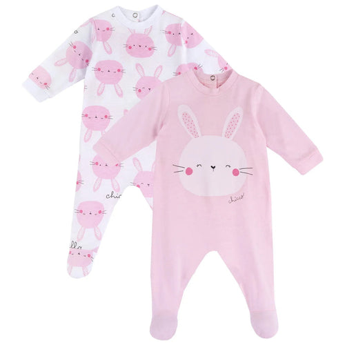 Infants Pack of 2 Printed Cotton Babysuit