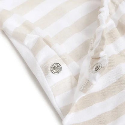 Infants White Printed Nappy Opening Babysuit