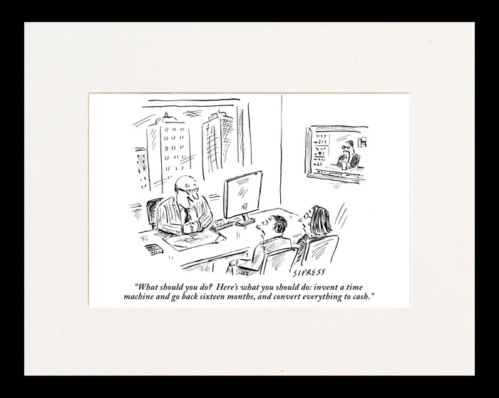Invent a Time Machine Cartoon Print