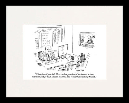 Invent a Time Machine Cartoon Print