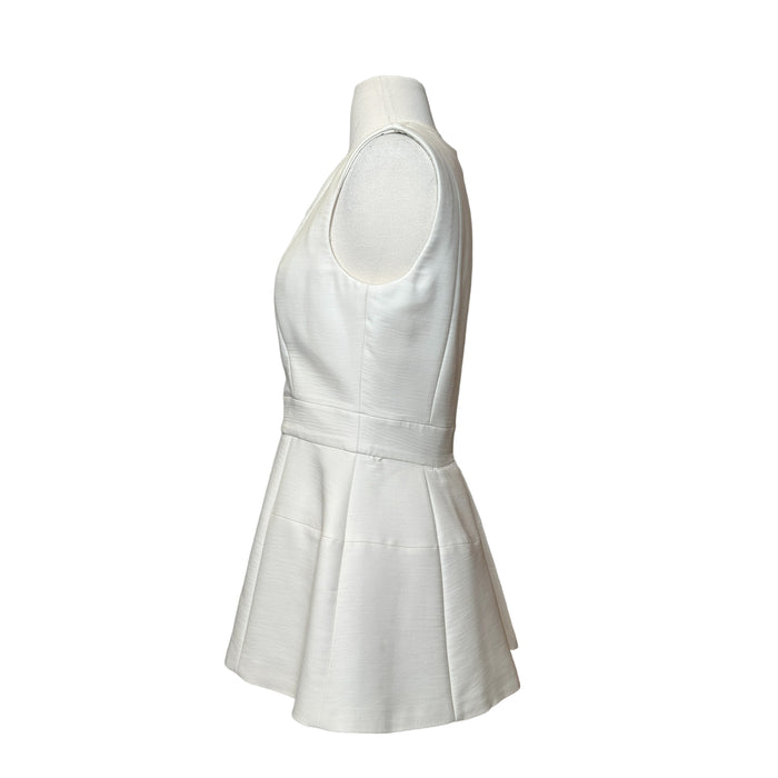 Ivory Peplum Top - M