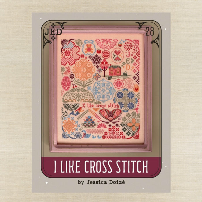 JEDxStitch - I Like Cross Stitch - Booklet Chart IH and/or Roxy Floss Co Floss