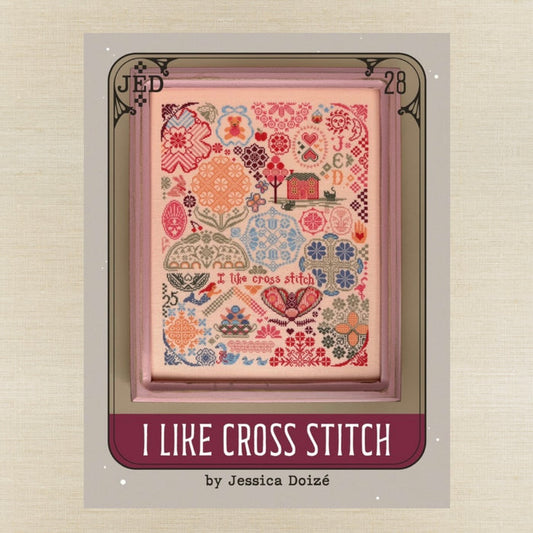 JEDxStitch - I Like Cross Stitch - Booklet Chart IH and/or Roxy Floss Co Floss