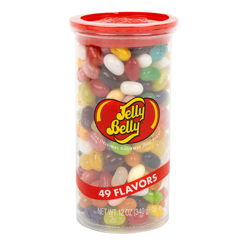Jelly Belly 49 Flavors Jelly Bean Candy Canister - 12 Count