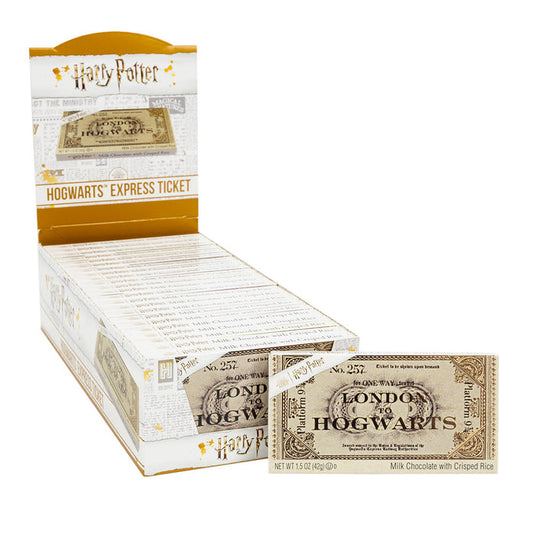 Jelly Belly Harry Potter 9 3/4 Chocolate Ticket Bar Candy - 24 Count