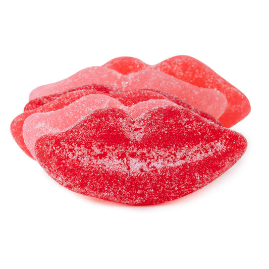 Jelly Belly Sour Pucker Lips Gummy Candy - 10 LB