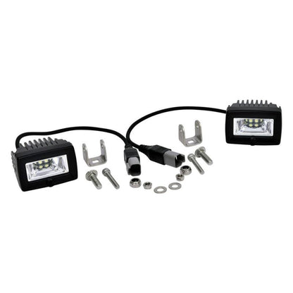 KC HiLites - 2" C-Series C2 LED - 2-Light System - Backup - 20W Flood Beam
