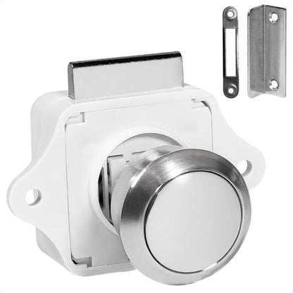 Keyless Push Button Latch, Stainless Steel - FO92 - Five Oceans
