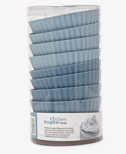 Kitchen Inspire Set of 8 Large Silicone Muffin Moulds - Blue