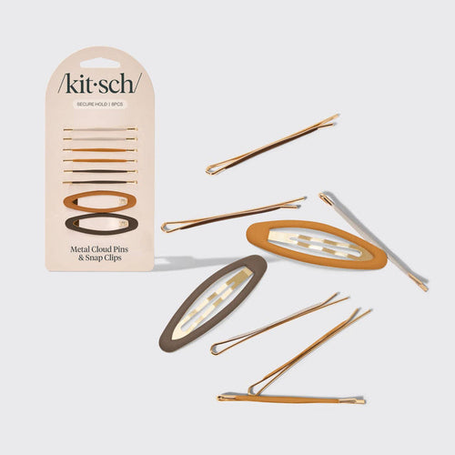 Kitsch Metal Cloud Pins & Snap Clips 8pc Set - Sedona