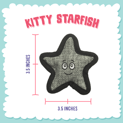 SnugArooz Cat Toys Kitty Starfish Cat Toy - 4"