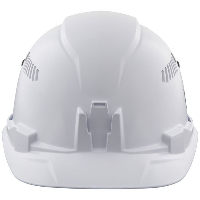 Klein Hard Hat, 4-point Suspension, Vented Cap, White