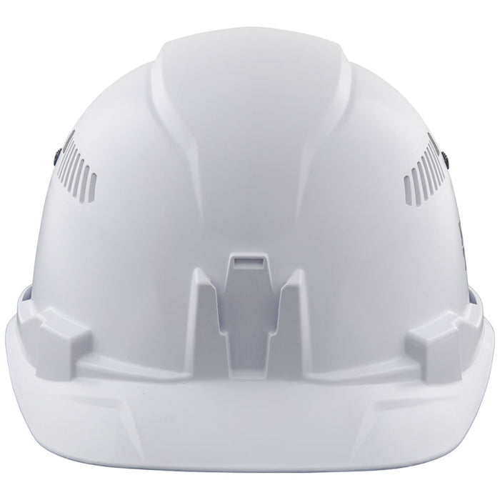 Klein Hard Hat, 4-point Suspension, Vented Cap, White
