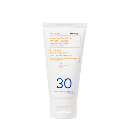 Yoghurt Face Sunscreen SPF – lightweight, hydrating sun protection for sensitive skin, 50ml