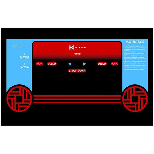 Kung-Fu Master CPO - Control Panel Overlay - Premium 3M Vinyl - Escape Pod Online