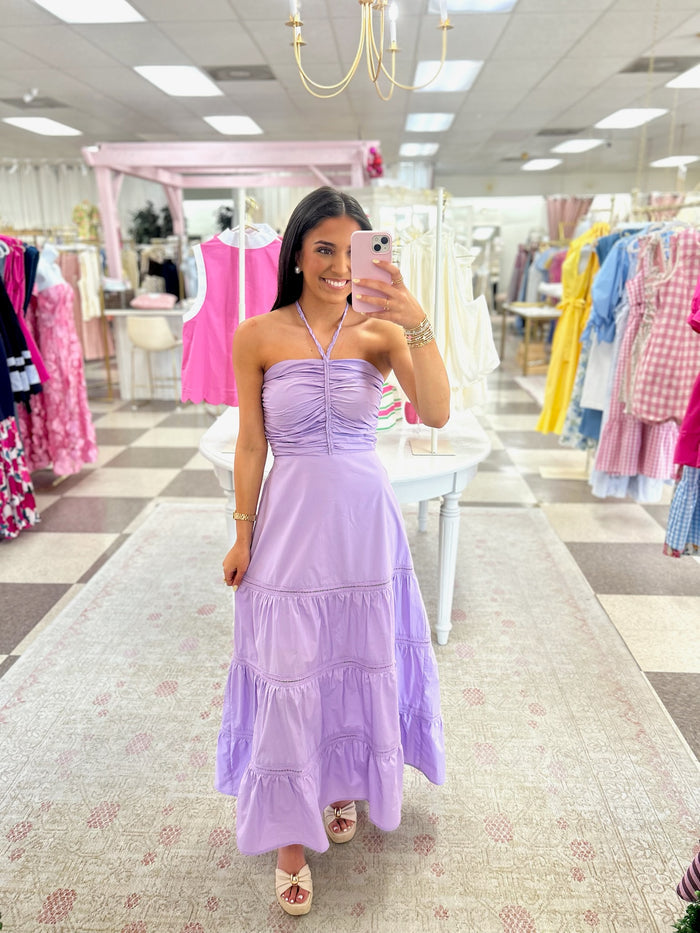 Lavender Fields Midi  Dress