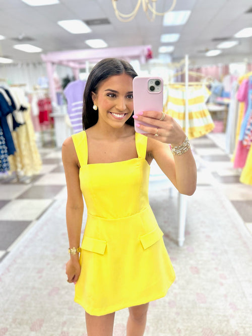 Lemons By the Sea Mini Dress