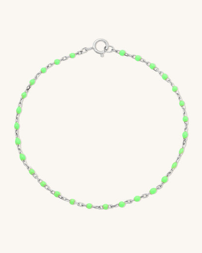 Lime Candy Chain Anklet