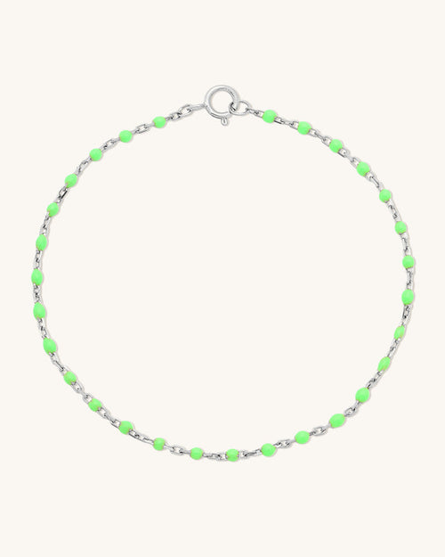 Lime Candy Chain Anklet