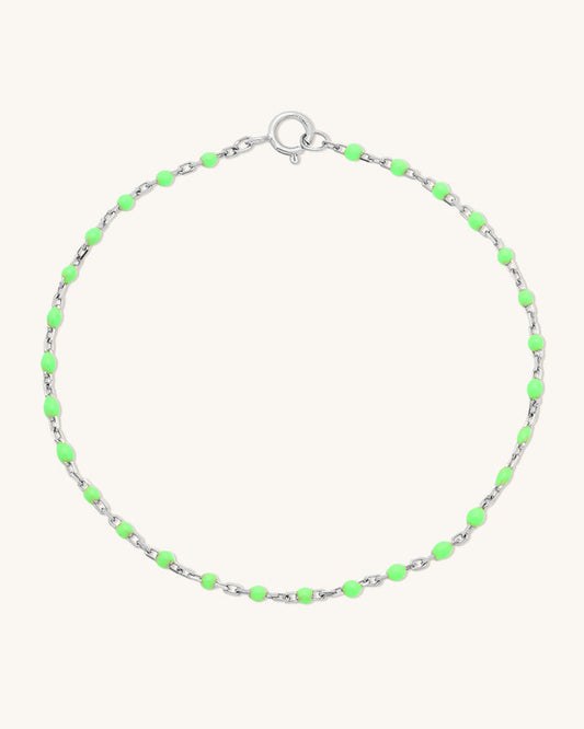 Lime Candy Chain Anklet