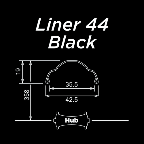 Liner 44 Black
